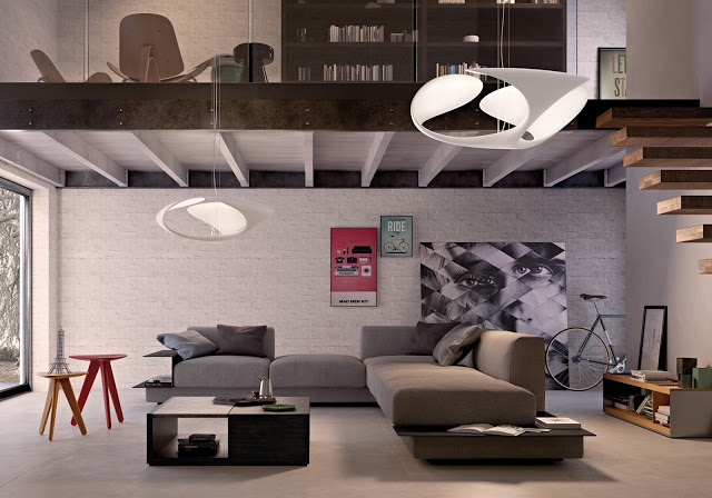 futuristic pendant light