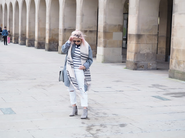 grey coat and sunglasses grey coat and sunglasses