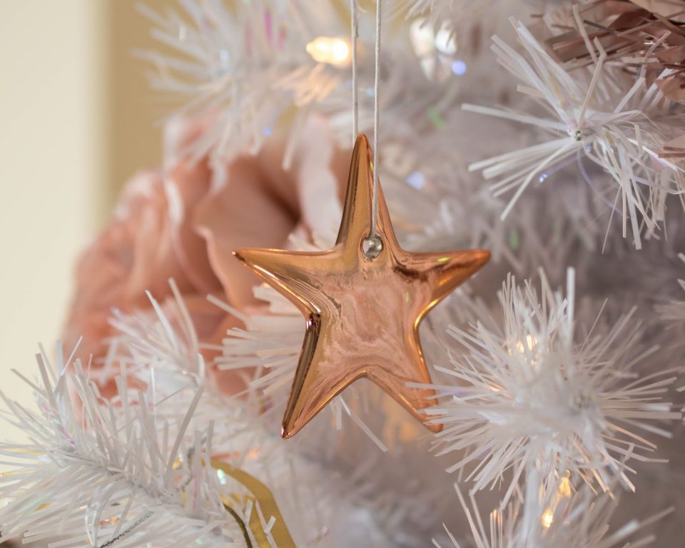 rose gold christmas tree