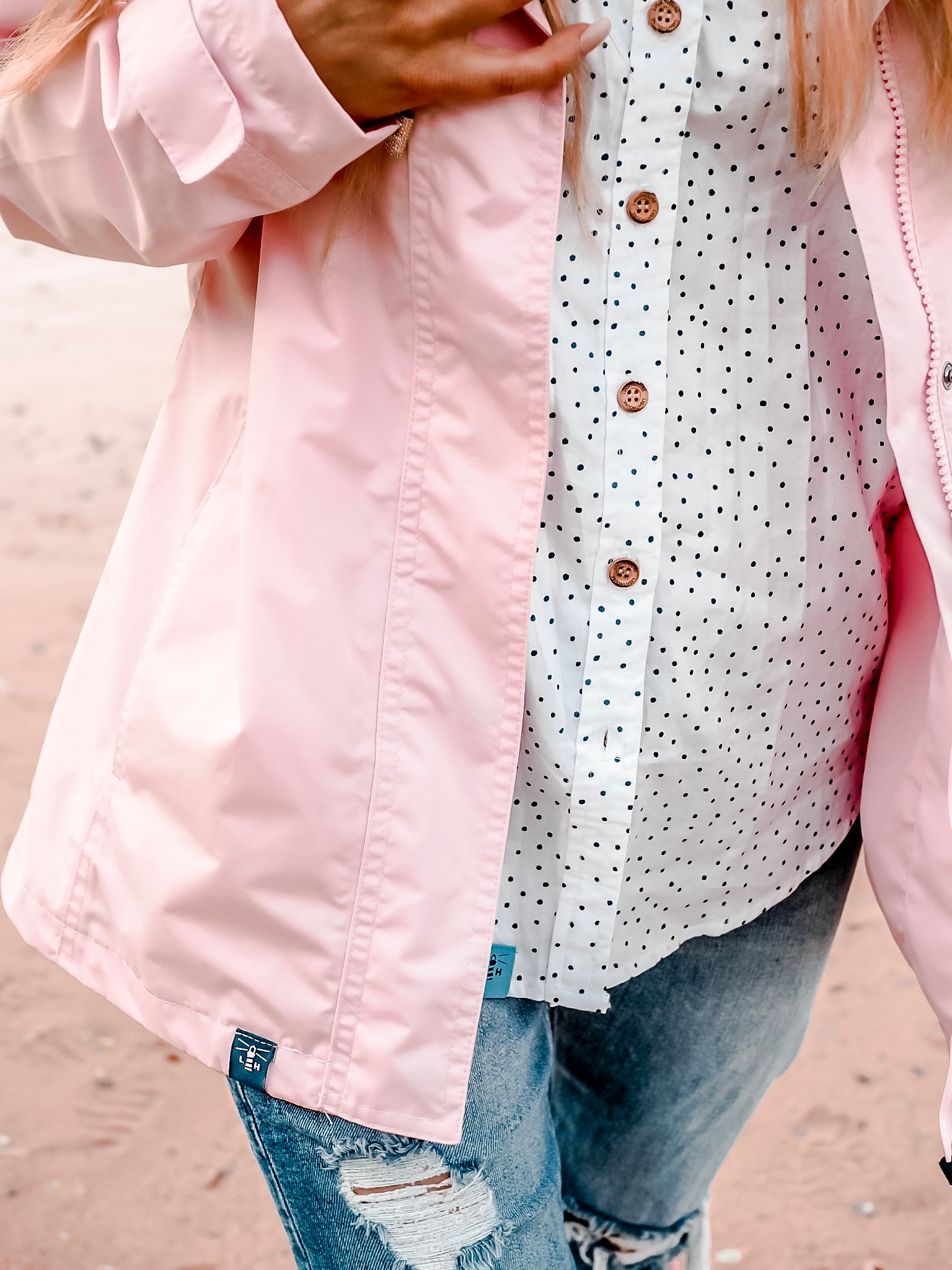 pink waterproof jacket